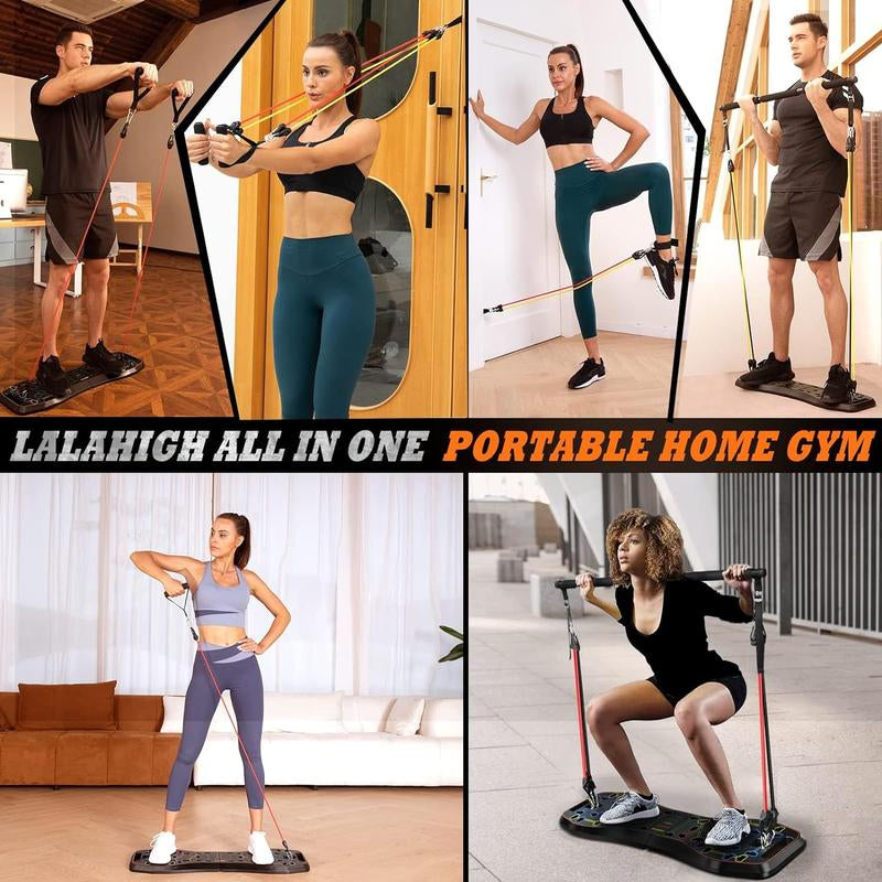 LALAHIGH Portable Home Gym-16 PCS, Fitness Equipment for Men and Women