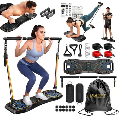 LALAHIGH Portable Home Gym-16 PCS, Fitness Equipment for Men and Women